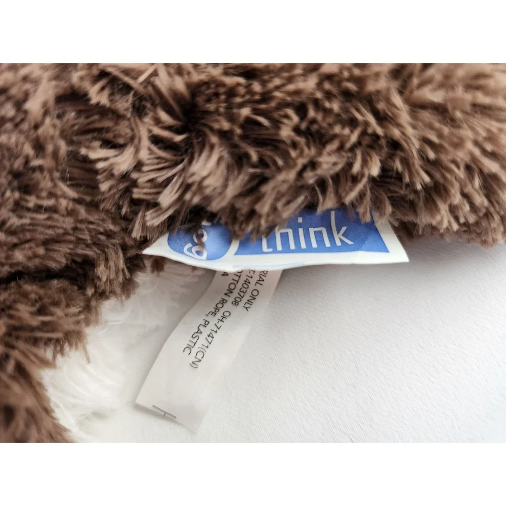Think Dog Beaver Squirrel Plush Toy Large Tug Toss Fetch Dog Rope Squeaker Tail‎